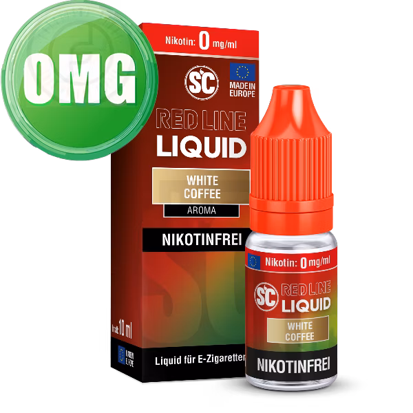 SC - Red Line - White Coffee - Nikotinsalz Liquid - 10ml - 0mg