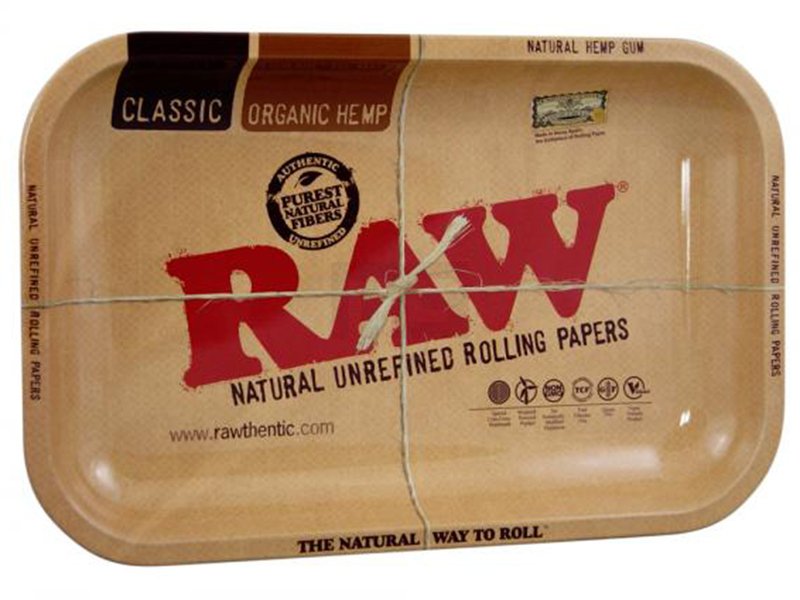 RAW - Rolling Tray - Drehunterlage Metall - Klassisch - 27,5 x 17,5 cm