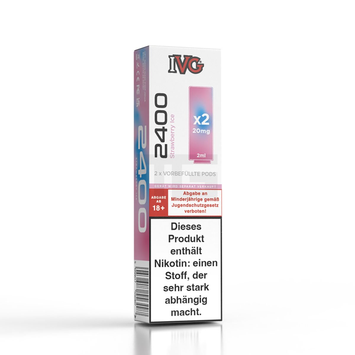 IVG - 2400 - Prefilled Pod - Strawberry Ice - 2ml - 2er Pack