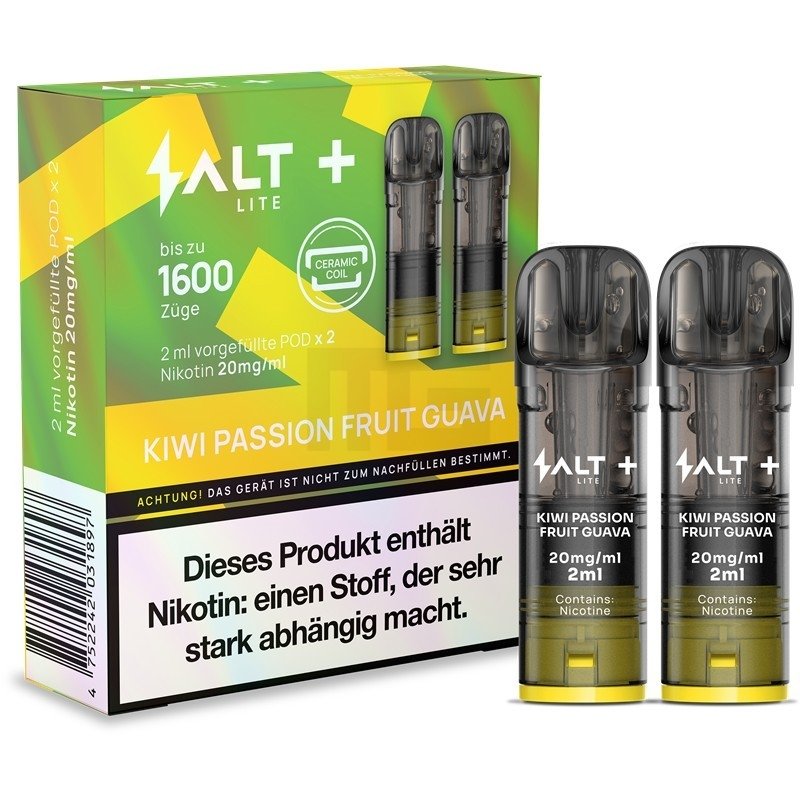 Salt - Plus Lite - Prefilled Pod - 2ml - 2er Pack - Kiwi Passion Fruit Guava