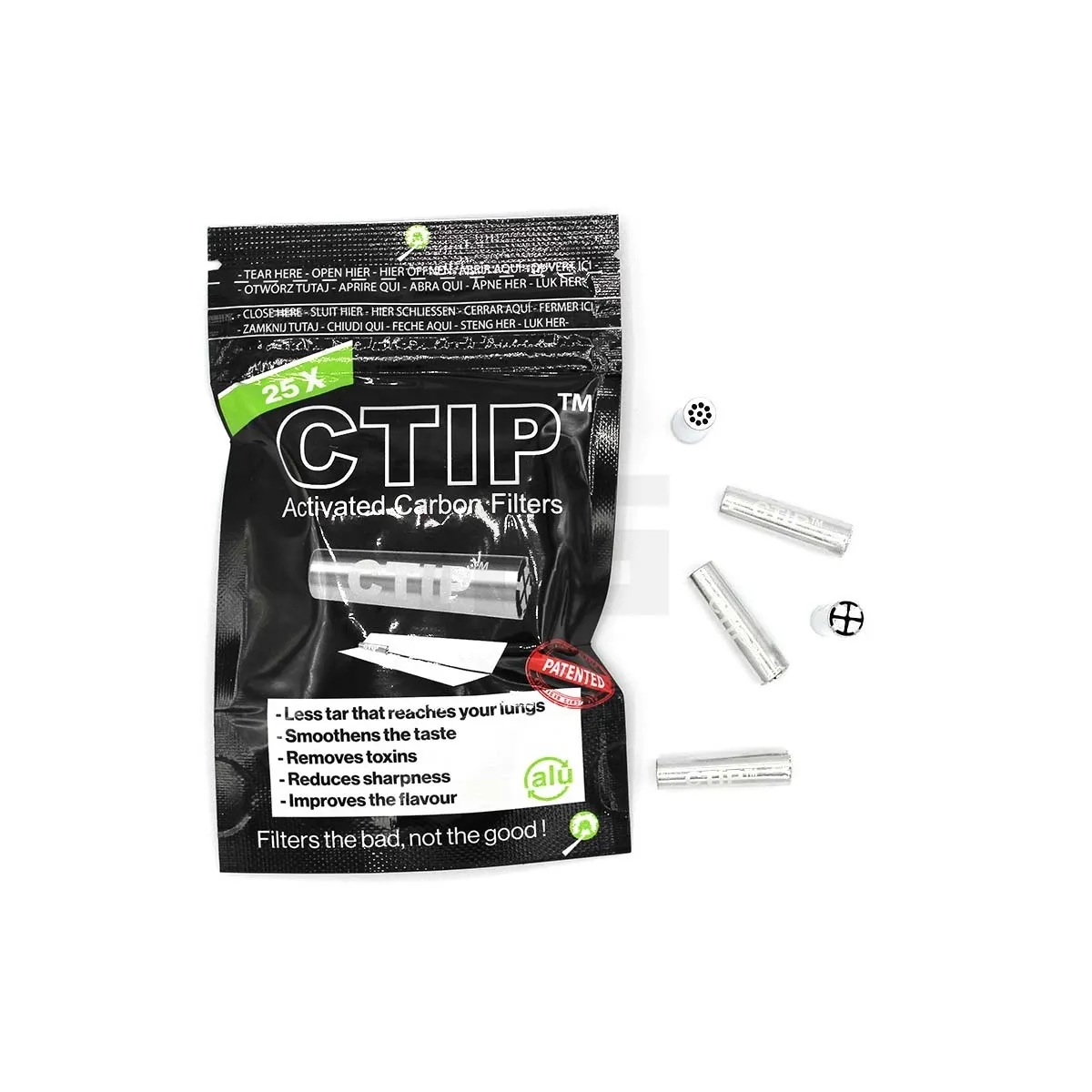 CTIP - Aktivkohlefilter - 6-7mm - 25 Stück