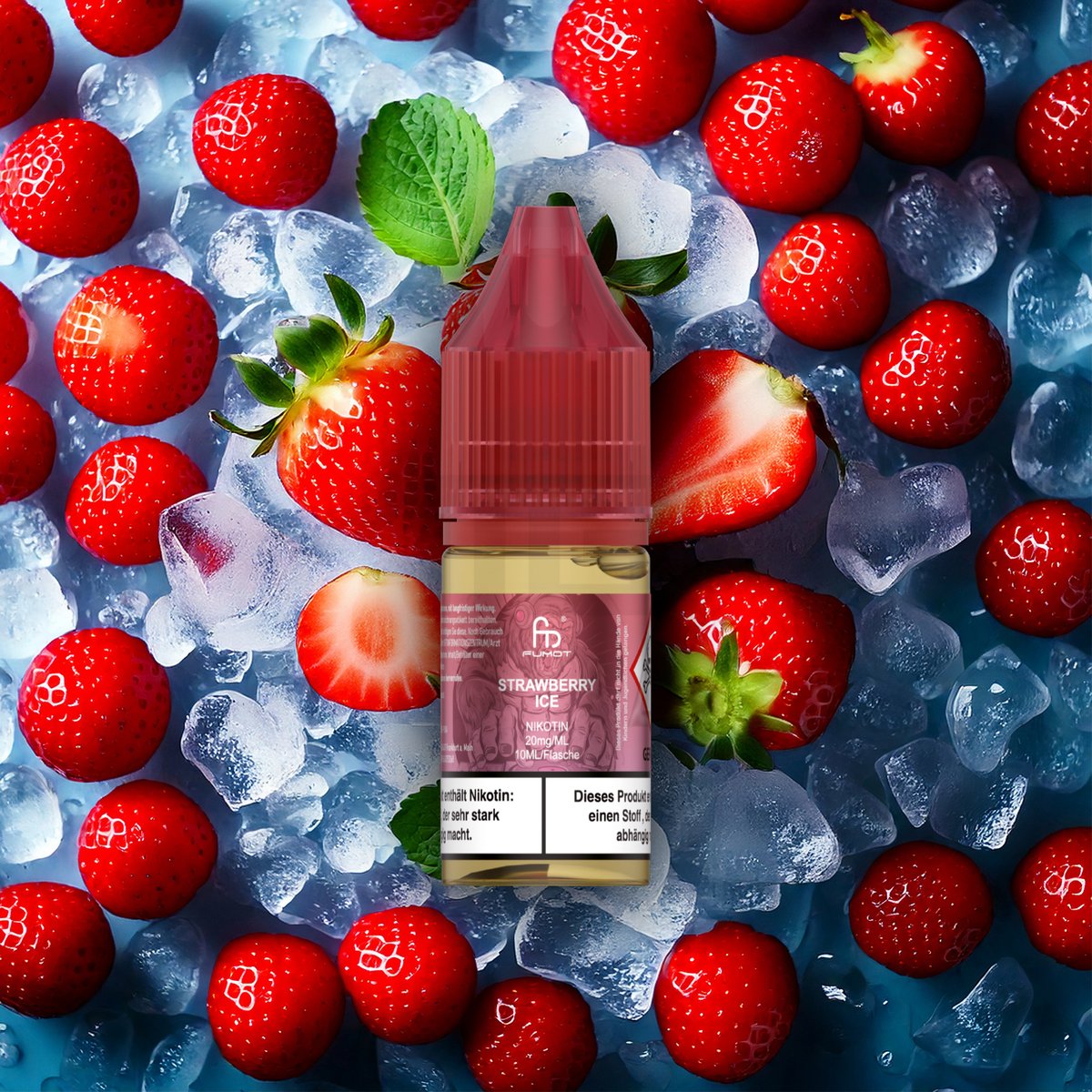 RandM - Tornado - Nikotinsalz-Liquid - 10ml - Strawberry Ice | Nikotinsalz-Stärke : 20mg