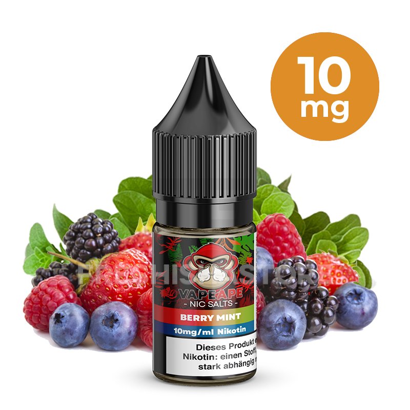 VapeApe - Berry Mint - Nikotinsalz-Liquid - 10ml - 10mg
