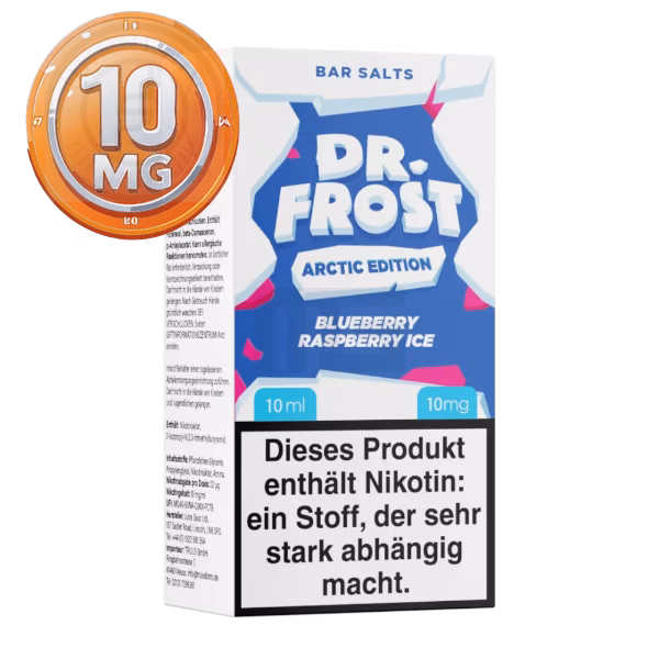 Dr. Frost - Arctic Edition Blueberry Raspberry Ice - Nikotinsalz Liquid - 10ml - 10mg