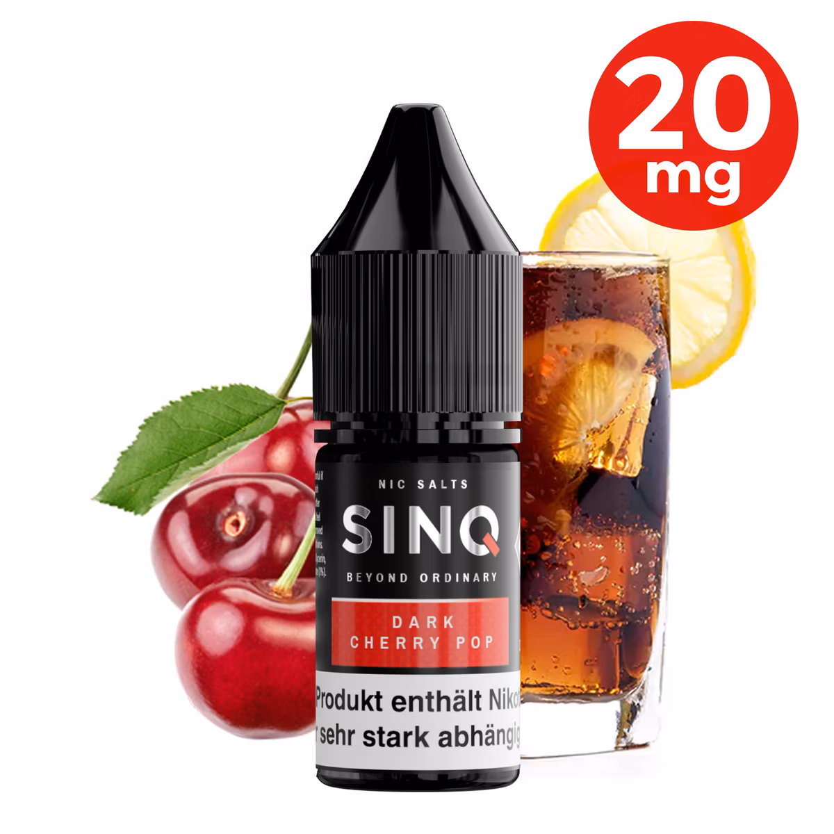 SINQ - Dark Cherry Pop - Nikotinsalz Liquids - 10ml - 20mg