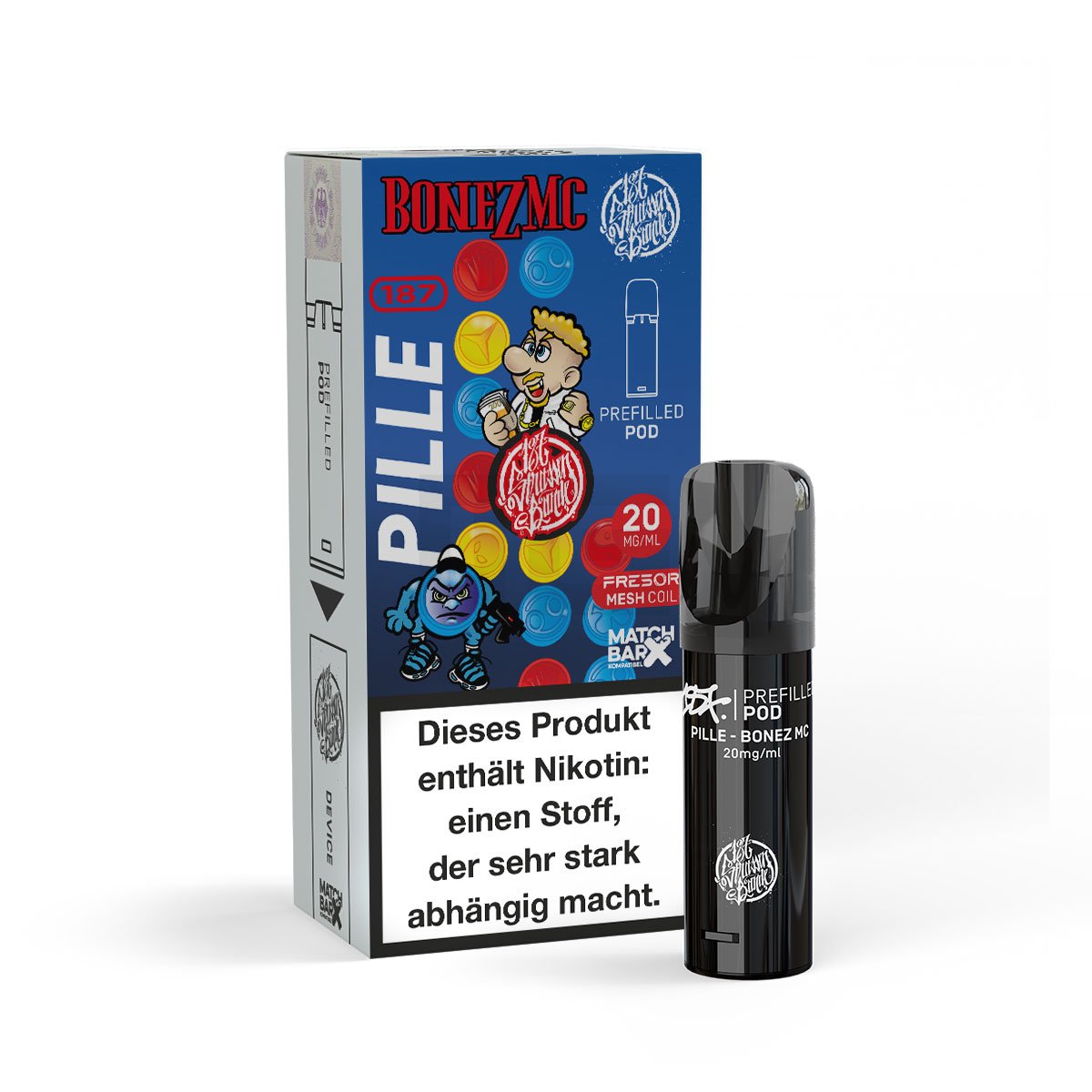 187 Straßenbande - Bundle - 3x Prefilled Pod + 1x Basisgerät