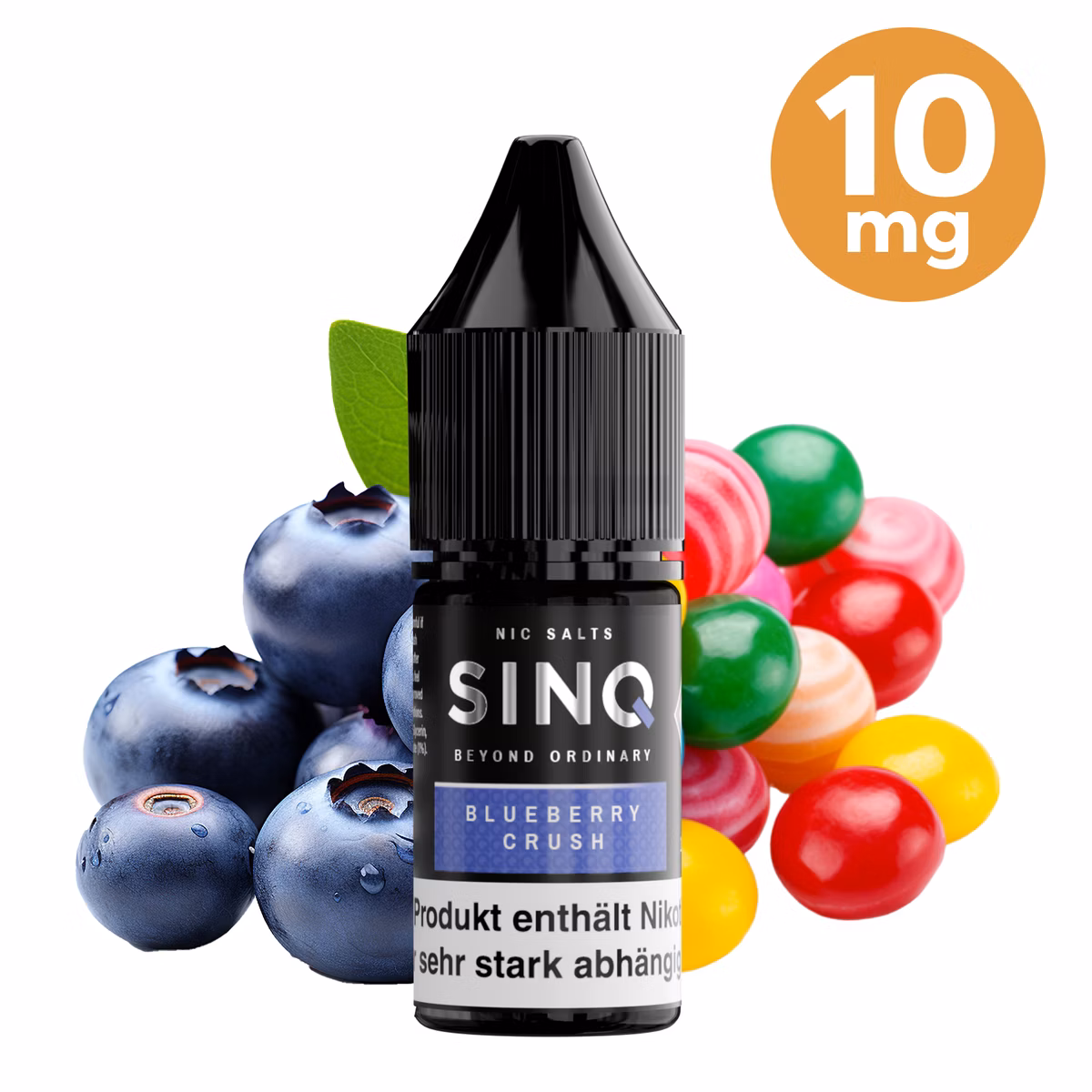 SINQ - Blueberry Crush - Nikotinsalz Liquids - 10ml - 10mg