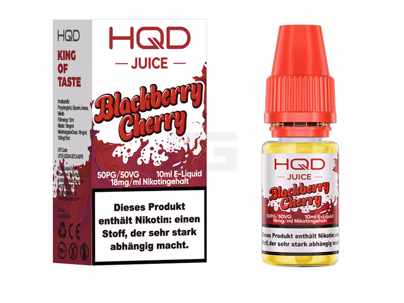 HQD - Juice - Blackberry Cherry - Nikotinsalz Liquid - 10ml - 18mg