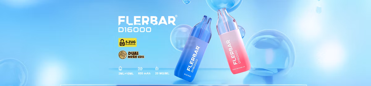 Flerbar D16000 – Big Puff Vape mit 16.000 Zügen & 2+10ml Pod-System | Freshishastore