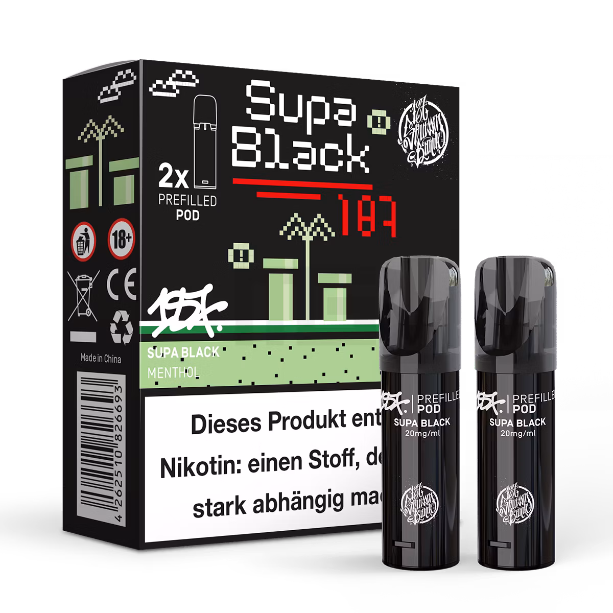 187 Straßenbande - Supa Black - 2ml - 2er Pack 187 Straßenbande - Supa Black - 2ml - 2er Pack