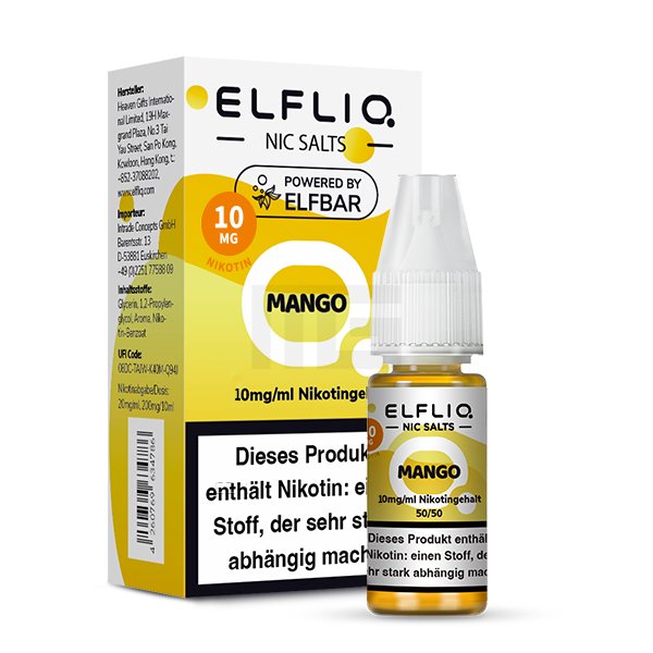 Elfbar - ElfLiq - 10ml - Mango | Nikotinsalz-Stärke : 10mg