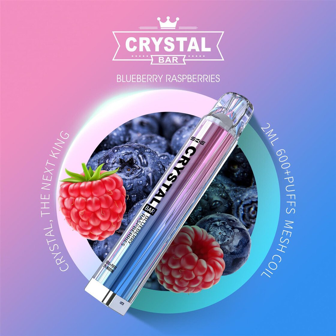 Crystal Bar - Einweg E-Zigarette - Blueberry Raspberries