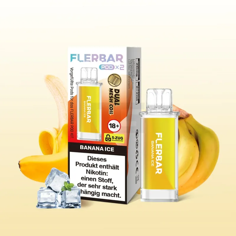 Flerbar Prefilled Pod - Banana Ice - 20mg - 2er Pack
