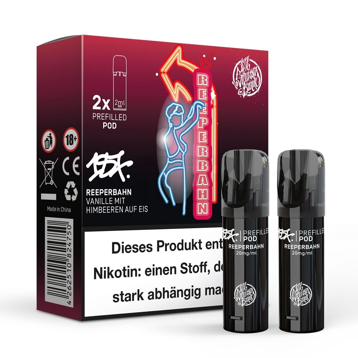 187 Straßenbande - Prefilled Pod Reeperbahn - 2ml - 2er Pack 187 Straßenbande - Prefilled Pod Reeperbahn - 2ml - 2er Pack