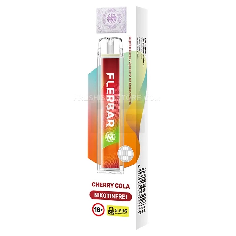 Nikotinfrei - Flerbar - Einweg E-Zigarette - Cherry Cola - 0mg - CP