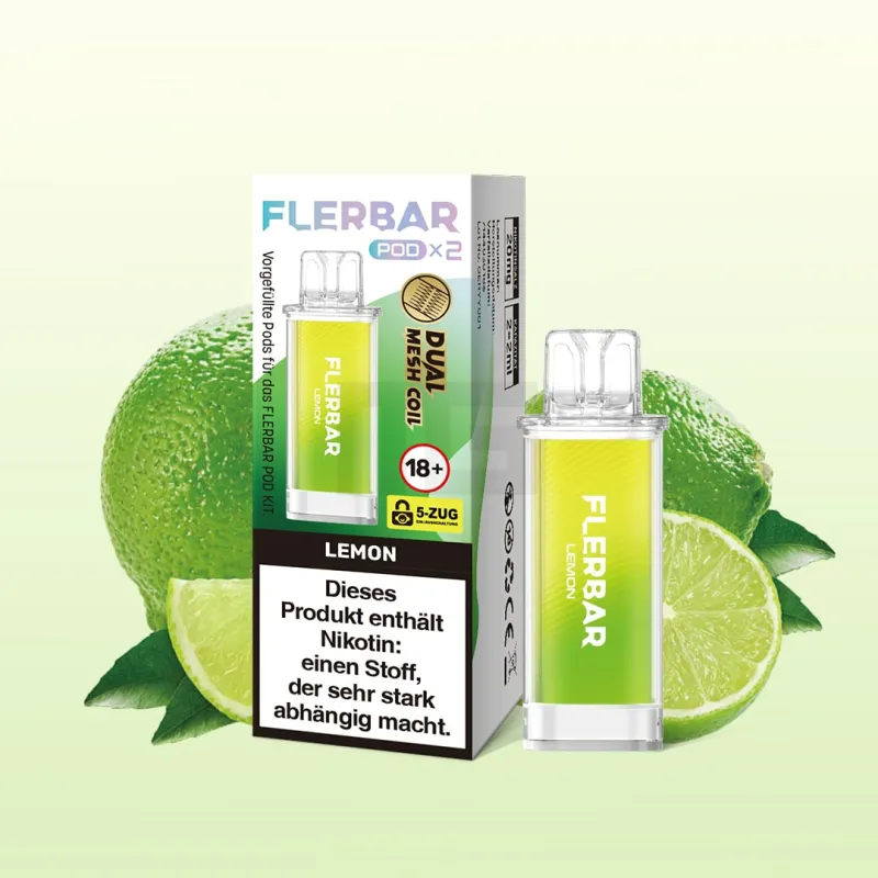 Flerbar Prefilled Pod - Lemon - 20mg - 2er Pack