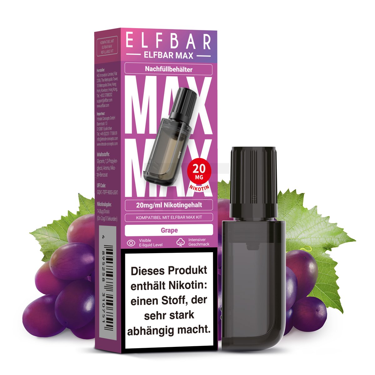 ELFBAR - MAX - Nachfülltank - CP - Grape