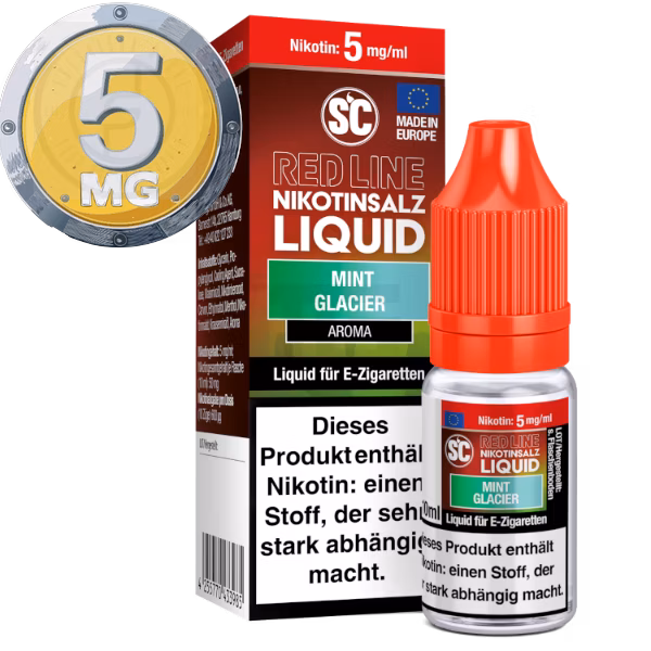 SC - Red Line - Mint Glacier - Nikotinsalz Liquid - 10ml - 5mg