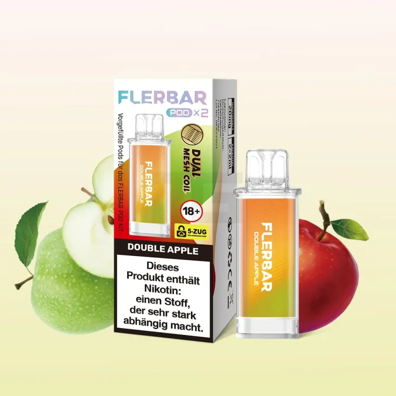 Flerbar Prefilled Pod - Double Apple - 20mg - 2er Pack