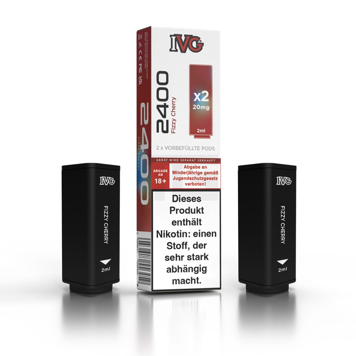 IVG - 2400 - Prefilled Pod - Fizzy Cherry - 2ml - 2er Pack
