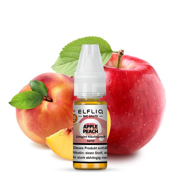 Elfbar - ElfLiq - 10ml - Apple Peach | Nikotinsalz-Stärke : 10mg