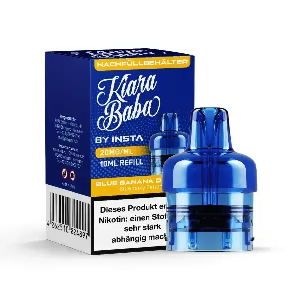 KIARABABA - Nachfülltank - 10ml - Blue Banana Dreamz KIARABABA - Nachfülltank - 10ml - Blue Banana Dreamz
