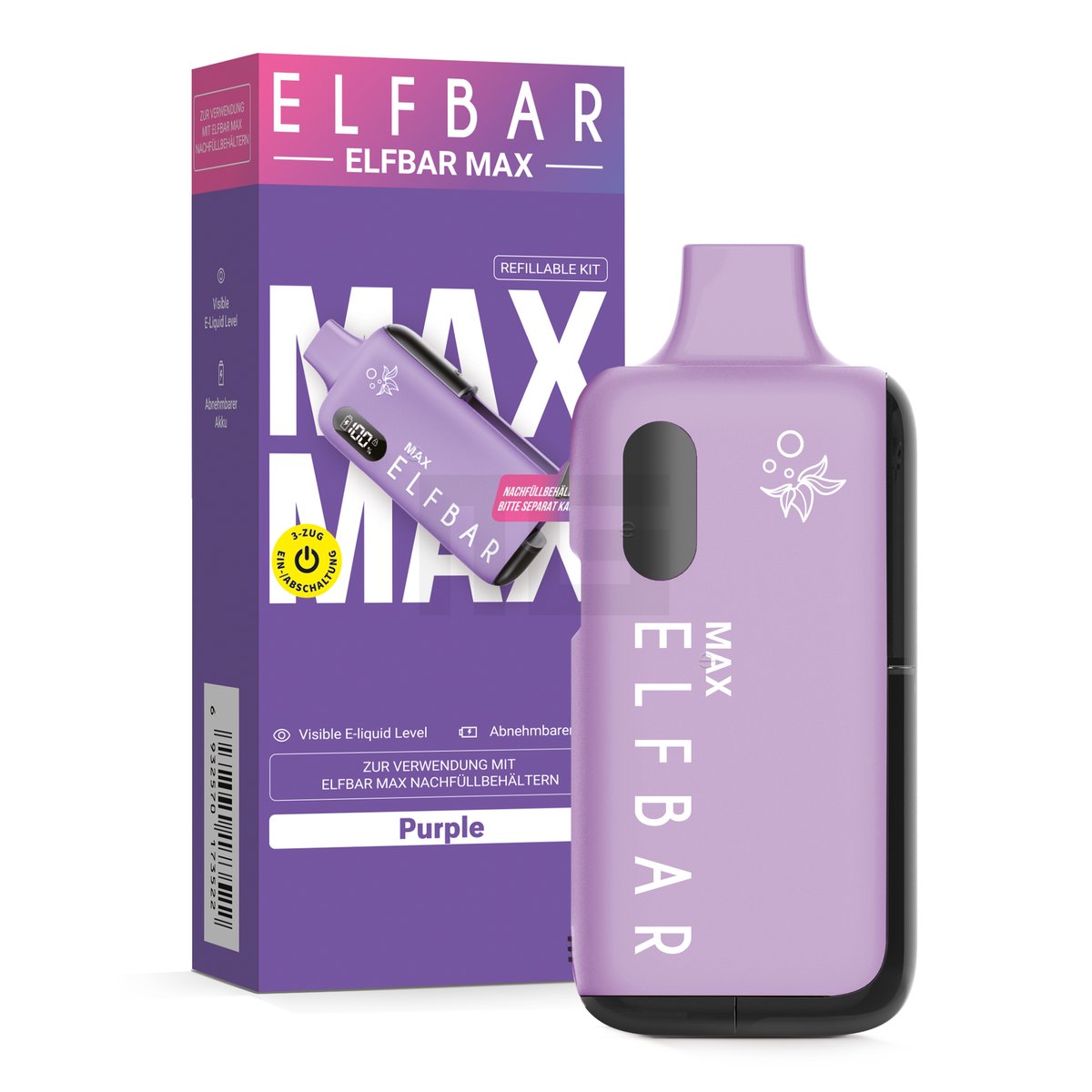 ELFBAR - MAX - Nachfüllbares Gerät - CP - Purple