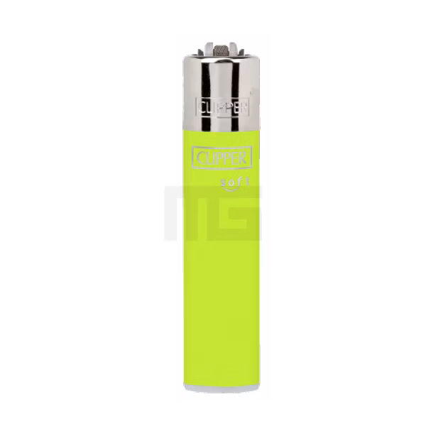 Clipper - Feuerzeug - Grün - Soft Touch - wiederverwendbar