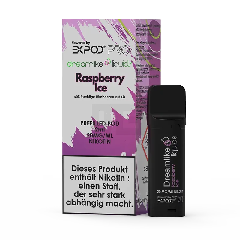 Dreamlike Liquids - Prefilled Pod - Raspberry Ice - 20mg