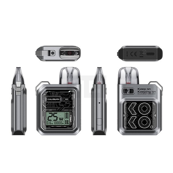 Uwell - Caliburn GK3 - Pod Kit - Silver