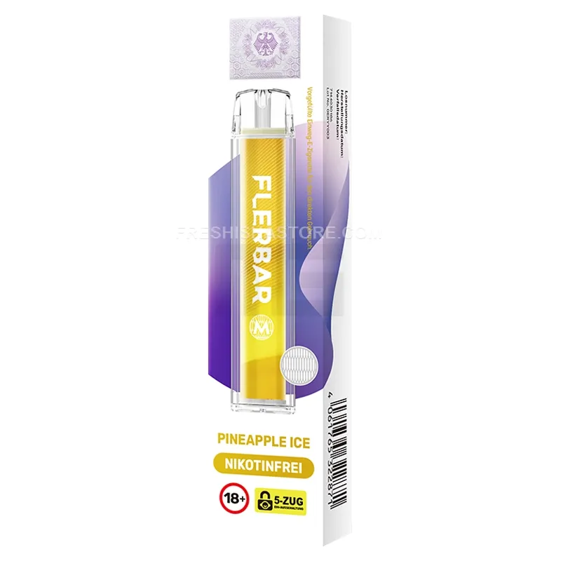 Nikotinfrei - Flerbar - Einweg E-Zigarette - Pineapple Ice - 0mg - CP