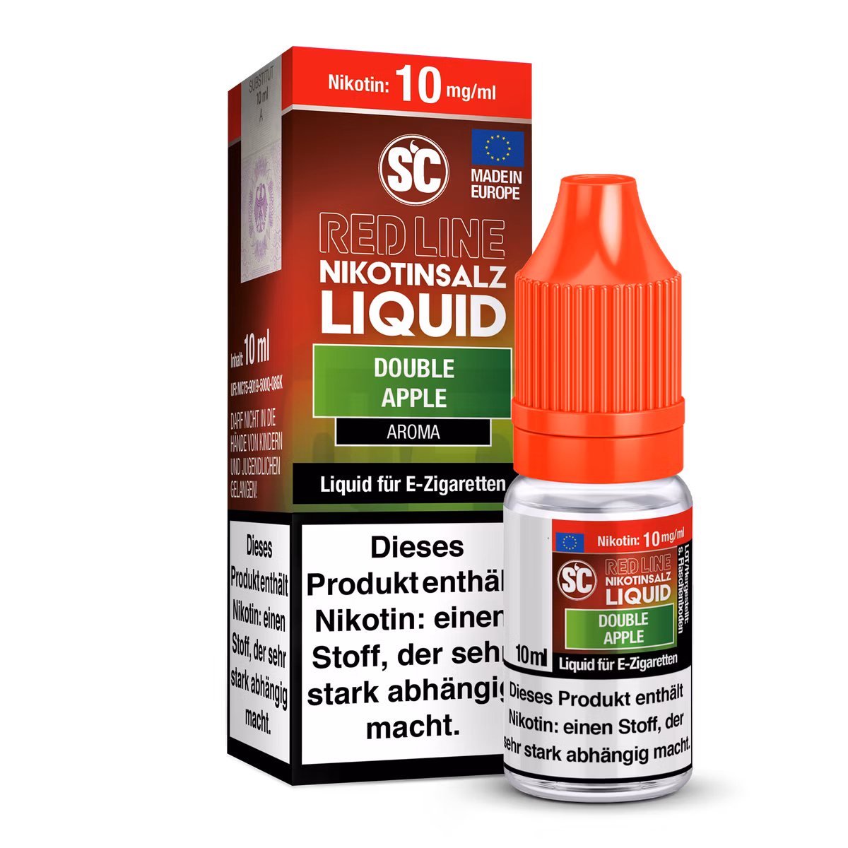 SC Red Line - Nikotinsalzliquid - 10ml - 10mg - Double Apple SC Red Line - Nikotinsalzliquid - 10ml - 10mg - Double Apple