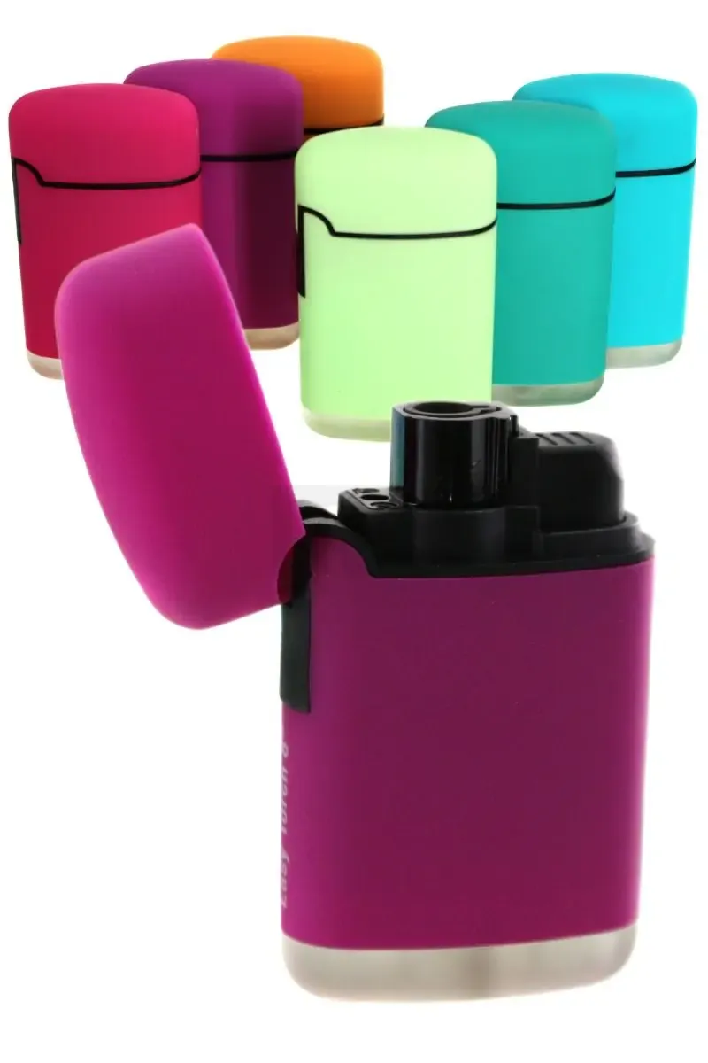 Easy Torch - Happy 8 - Jet Flame - Rubber - Pink