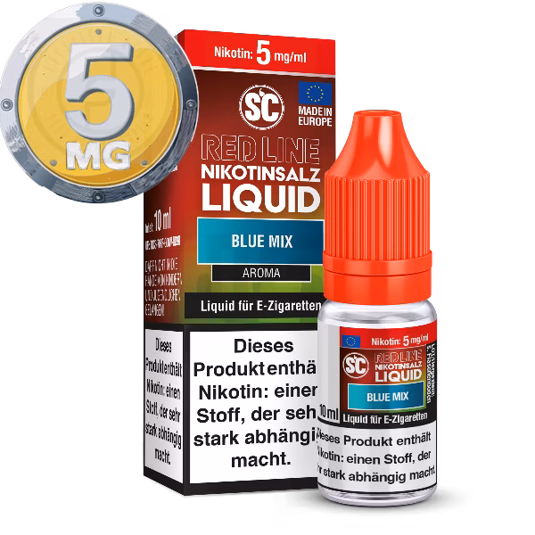 SC - Red Line - Blue Mix - Nikotinsalz Liquid - 10ml - 5mg