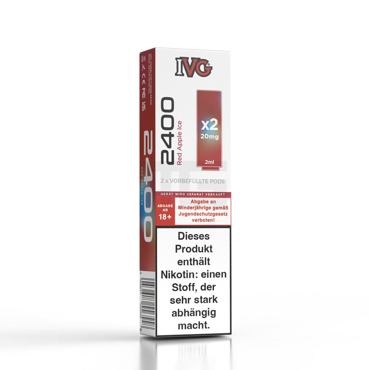 IVG - 2400 - Prefilled Pod - Red Apple Ice - 2ml - 2er Pack