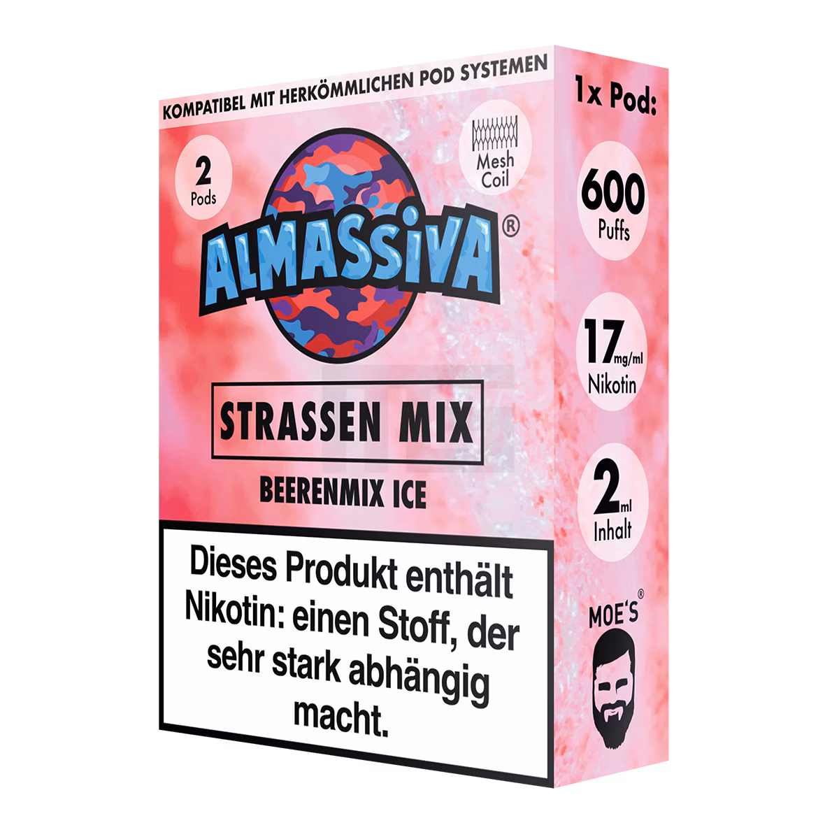 Al Massiva - Prefilled Pod - 2ml - 2er Pack - Strassen Mix