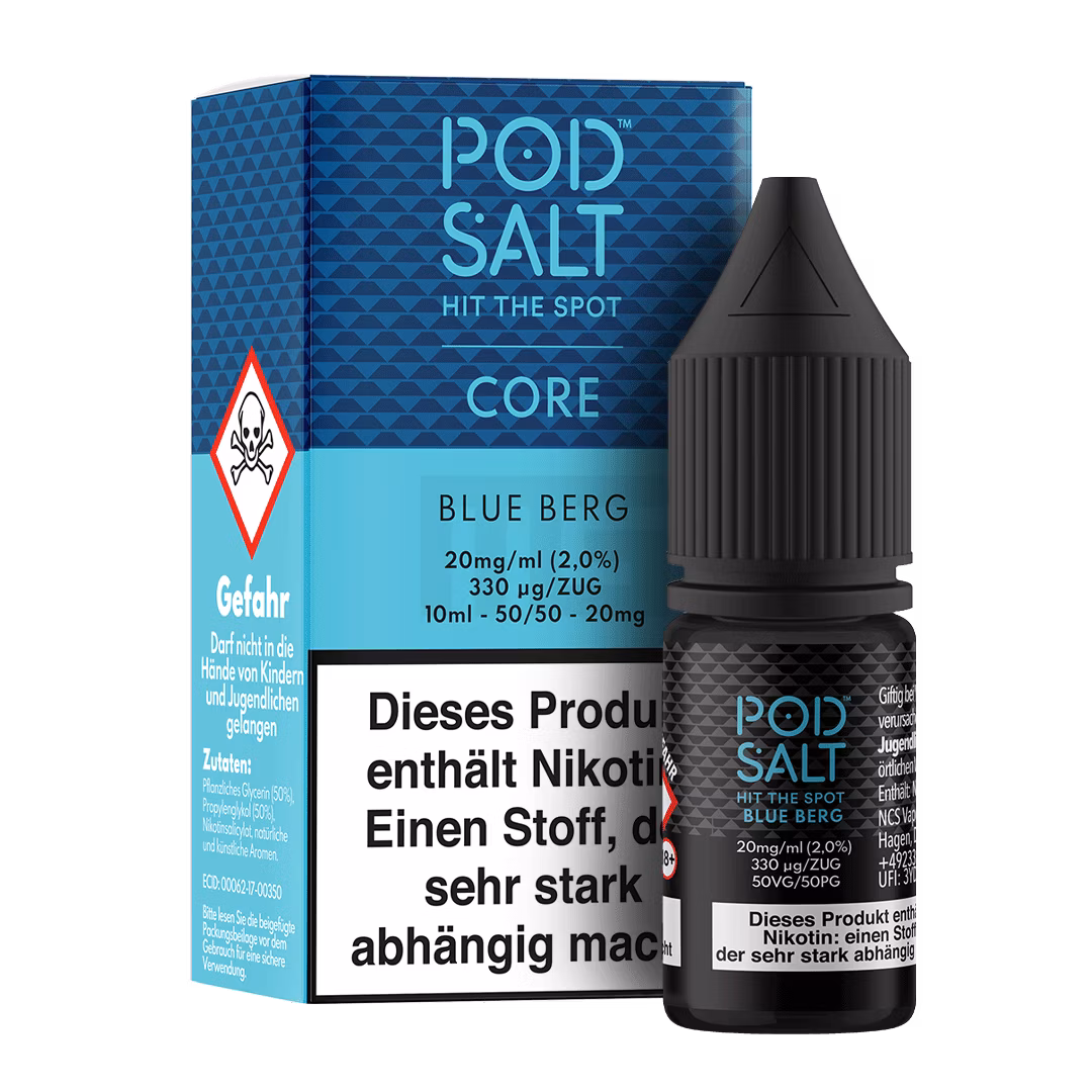 Pod Salt - Core - Blue Berg - Nikotinsalz-Liquid - 10ml - 20mg