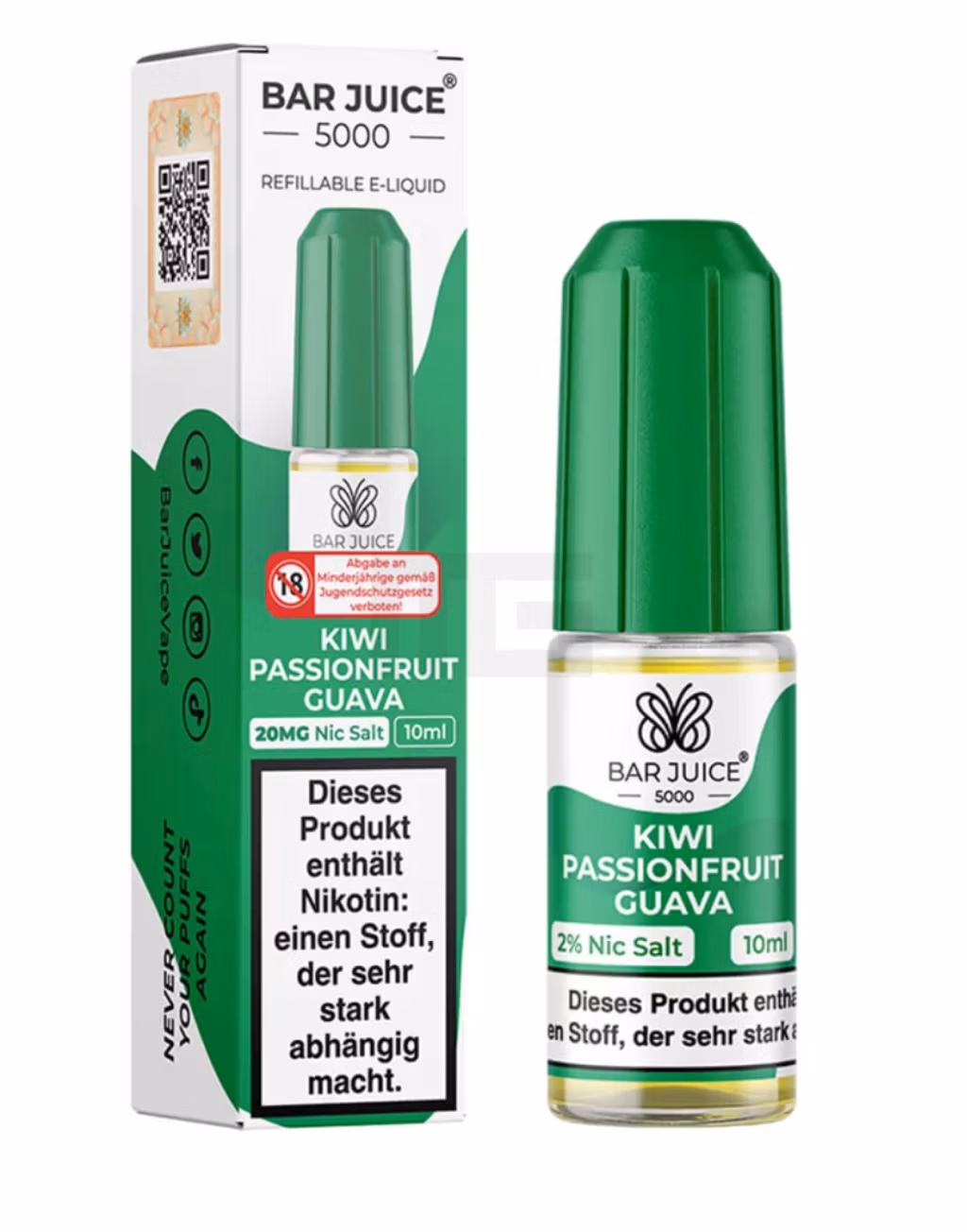 Bar Juice 5000 - Kiwi Passionfruit Guava - 10ml - 20mg