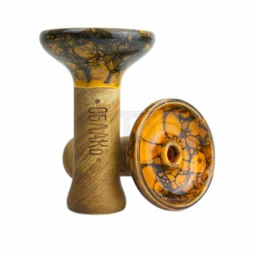 Shisha-Kopf-Phunnel-Oblako-M-Glazed-Marble-Orange-Black-freshisha-store