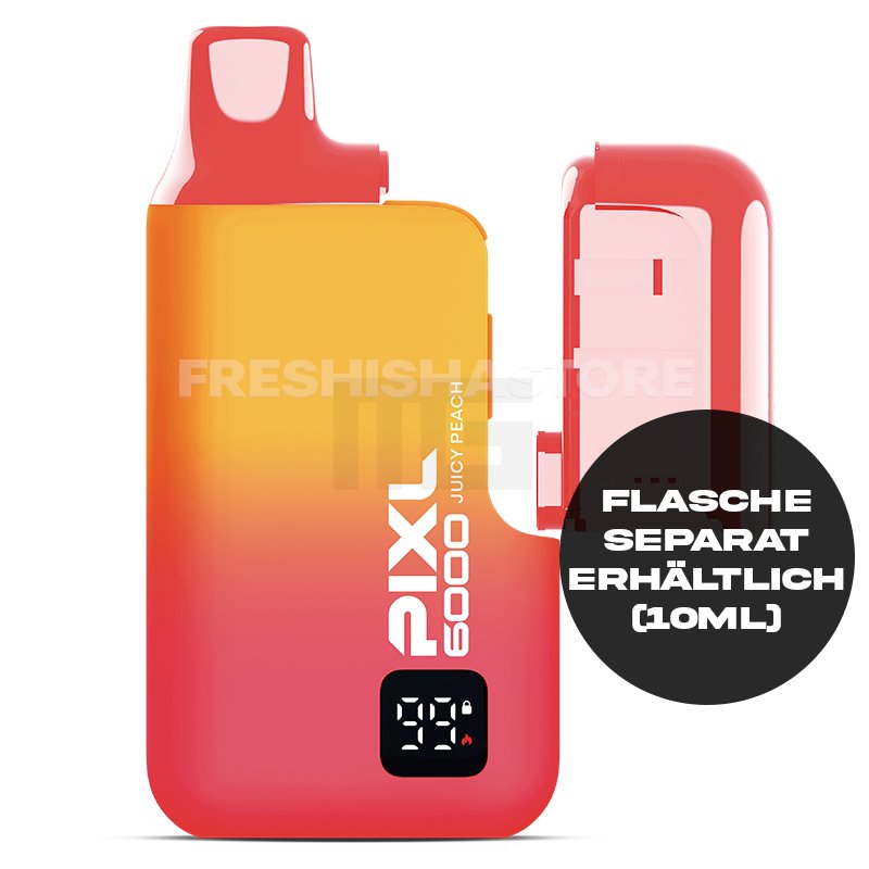PIXL - 6000 - Einweg E-Zigarette - Juicy Peach - 2ml - 20mg - CP