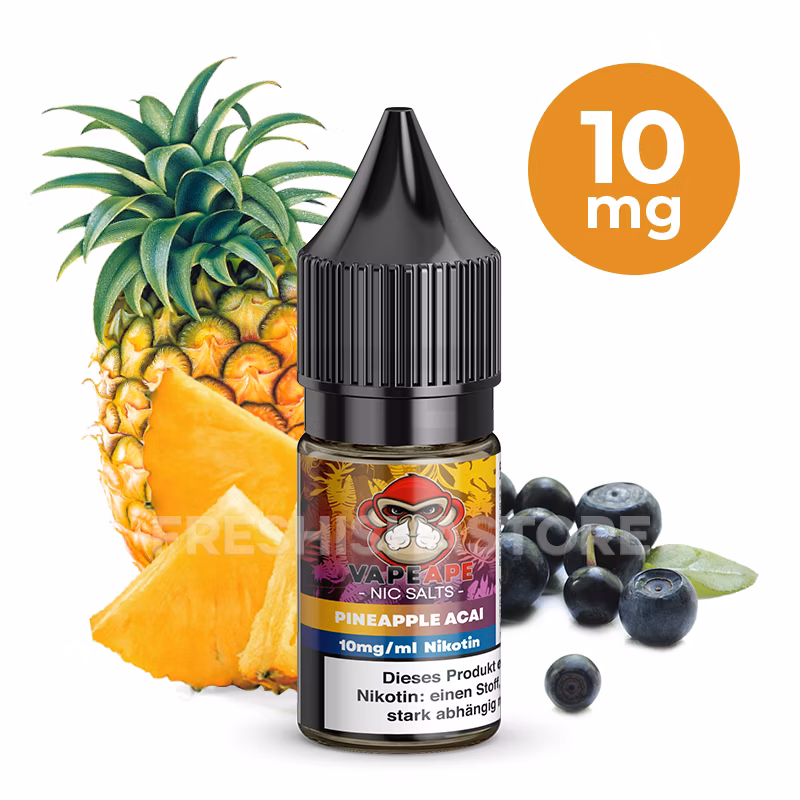 VapeApe - Pineapple Acai - Nikotinsalz-Liquid - 10ml - 10mg