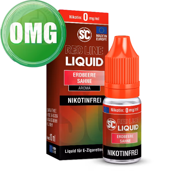 SC - Red Line - Erdbeere Sahne - Nikotinsalz Liquid - 10ml - 0mg