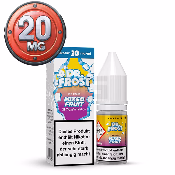 Dr. Frost - Ice Cold Mixed Fruit - Nicsalt Liquid 10ml 20mg