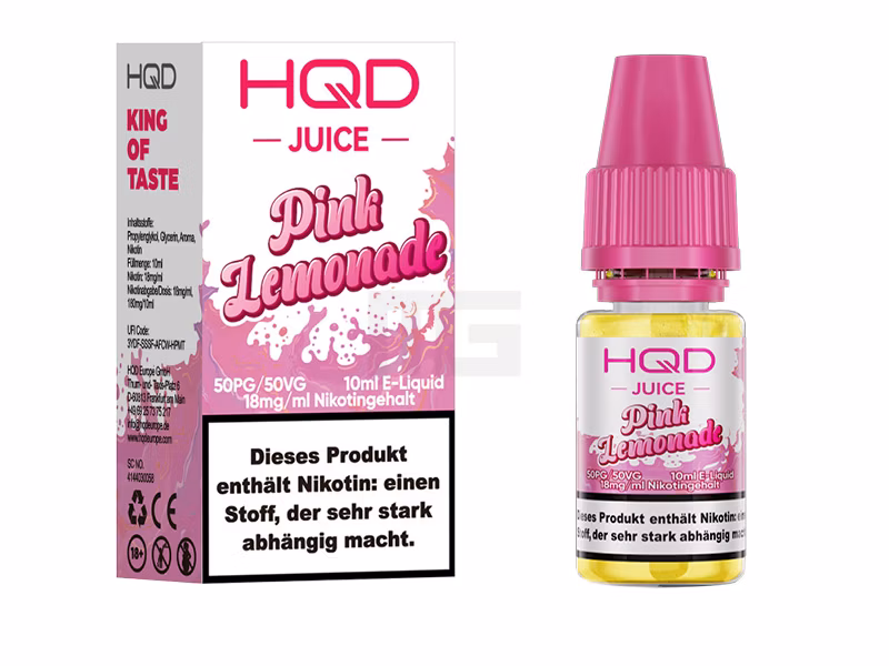 HQD - Juice - Pink Lemonade - Nikotinsalz Liquid - 10ml - 18mg