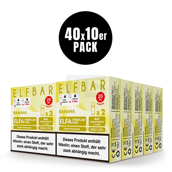 Elfbar - ELFA - Prefilled Pod - 2ml - 2er Pack - Banana