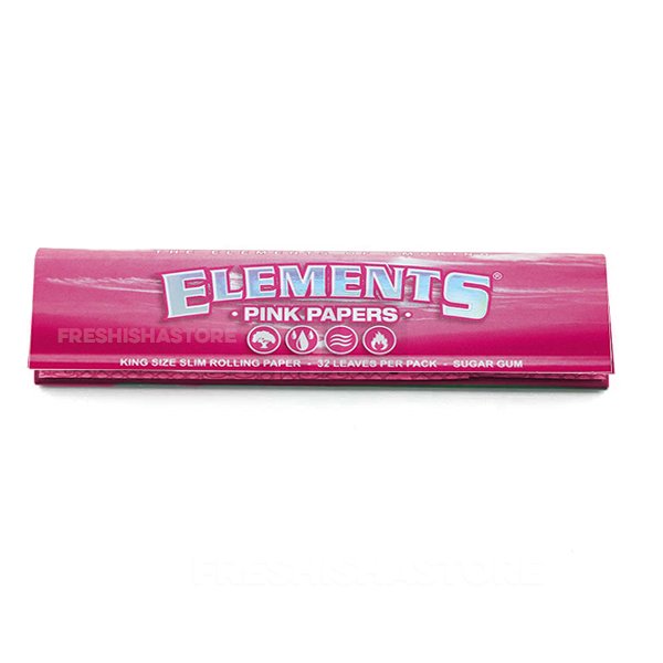 Elements Papers - Pink - King Size Slim - Blättchen - 32 Blättchen