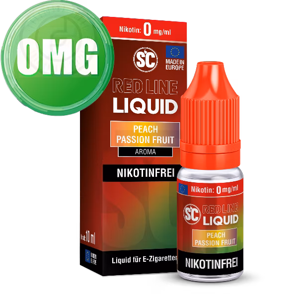 SC - Red Line - Peach Passion Fruit - Nikotinsalz Liquid - 10ml - 0mg