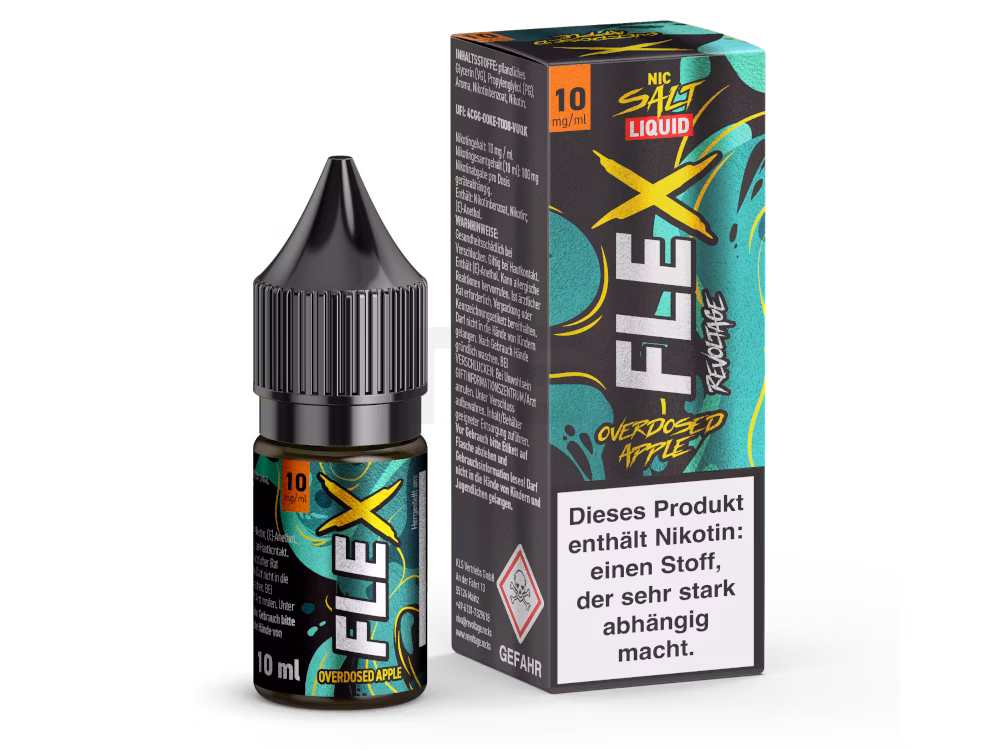 Revoltage - FLEX - Apple - Overdosed - Nikotinsalz Liquid - 10ml - 10mg