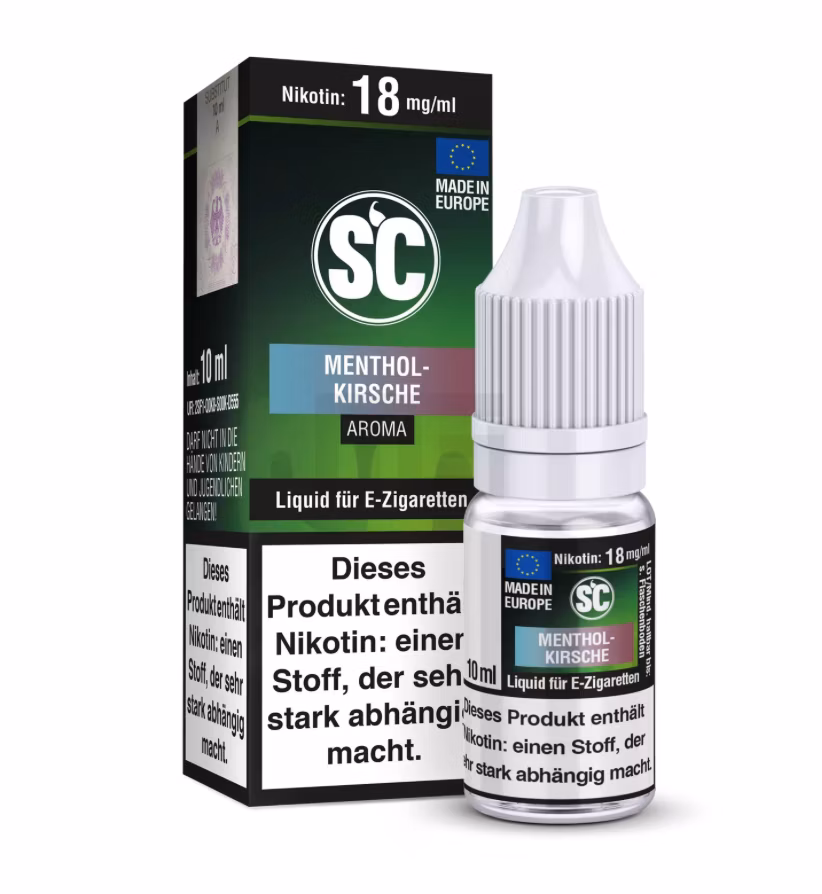 Menthol-Kirsche E-Zigaretten Liquid 3mg/ml