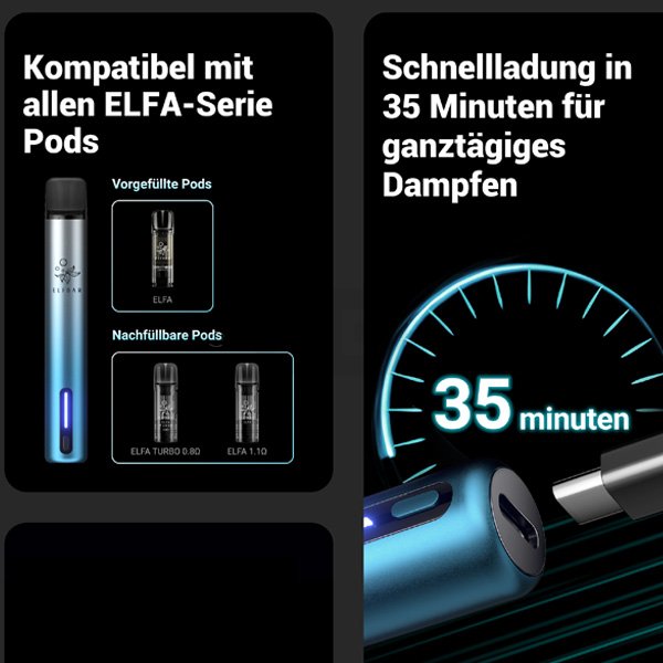Elfbar - ELFA TURBO - Basisgerät - Aurora Gold